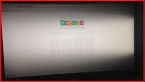 Laptop have black shadow bands arising from bottom of display